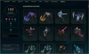 CONTA LOL 1158 SKINS COM PAX TF (PLAT 2 - MMR D2/D3) - League of Legends