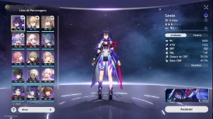Conta rank 39 Seele + arma da Seele + Gepard + Bailu + Clara - Genshin Impact