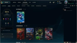 Conta LoL Ouro 5 - League of Legends