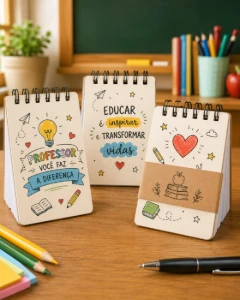 Bloco de Notas com Capa em MDF - Artesanato e Personalizados