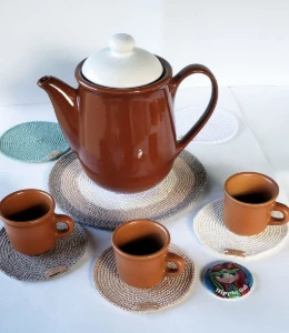 Porta Copo / Porta Jarra Kit em Crochê - Artesanato e Personalizados