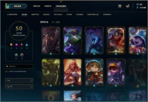 Conta League Of Legends Gold V / 50 Skins / Todos Campeões LOL