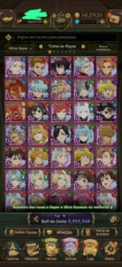 Conta Nanatsu No Taizai Grand Cross P2w - Global - Outros