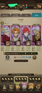 Conta Nanatsu No Taizai Grand Cross P2w - Global - Outros