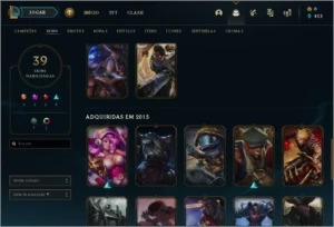 CONTA BARATA E BOA - League of Legends LOL