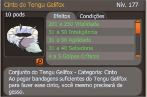 Conjuto Tengu Galifox - Dofus