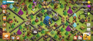 Cv12 ecológica com 1600 gemas - Clash of Clans