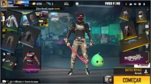 Conta Lv60 Free Fire bem gemada