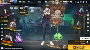 Conta Lv60 Free Fire bem gemada
