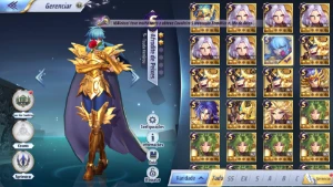 Conta SSA lvl 69 A4 - Saint Seiya Awakening