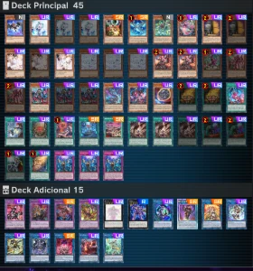 Conta Master Duel Deck Exodia Anti Meta e Deck Snake-Eye Fie - Yu-Gi-Oh Duel Links