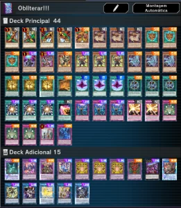 Conta Master Duel Deck Exodia Anti Meta e Deck Snake-Eye Fie - Yu-Gi-Oh Duel Links