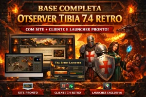 Script Tibia 7.4 Com Site + Laucher + Cliente E Sistema Pix