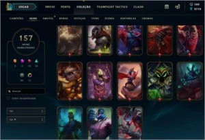 Conta League of Legends 156 Skins LOL