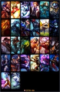 VENDO CONTA LEAGUE OF LEGENDS 111 CAMPEÕES,26 SKINS LOL