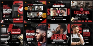 Arte Barbearia PSD Premium (Design Editável e Profissional)