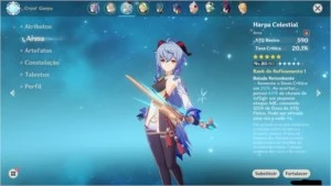 GENSHIN IMPACT - AR41 - GANYU + ALBEDO + KEQING + HARPA