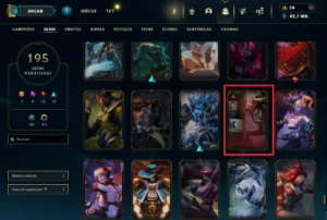 Conta Com 195 Skins - 162 Campeões - Nível 291 - Riot Singed - League of Legends LOL