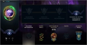 Conta / League of Legends / 224 Skins / Level 225+ LOL