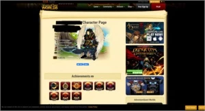 Vendo  level 100 com AQW 9 anos + 8k ac's e 1 ano de member - Adventure Quest World