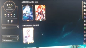 conta gold 4 com 136 SKINS - League of Legends LOL