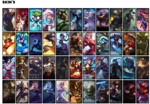 Conta Ouro 4 com 118 Champs e 85 Skins + 1 Prestigio do Sett - League of Legends LOL