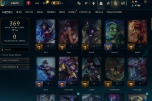 Lol Unranked, 17 Skins, Upada Na Mão, Lvl 47, 80 Campeões - League of Legends