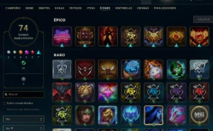 Lol Unranked, 17 Skins, Upada Na Mão, Lvl 47, 80 Campeões - League of Legends