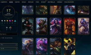 Lol Unranked, 17 Skins, Upada Na Mão, Lvl 47, 80 Campeões - League of Legends