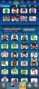🏆 Conta Clash Royale Forte | 10k+ Troféus | Coleção Complet