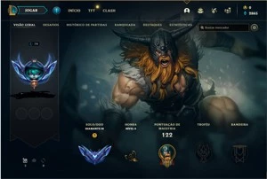 Conta de lol smurf Diamante 3 - League of Legends