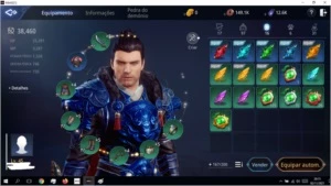 lvl 45, 38k PP, Sv SA63, Conquista 6, PET VERMELHO, Mir4