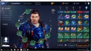 lvl 45, 38k PP, Sv SA63, Conquista 6, PET VERMELHO, Mir4