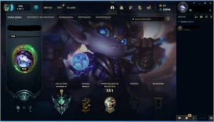 PLATINA 4, 258 SKINS E 148 CHAMPS - League of Legends LOL