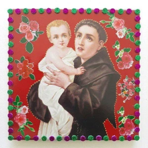 Quadrinho de Azulejo "Santo Antônio" - Artesanato e Personalizados