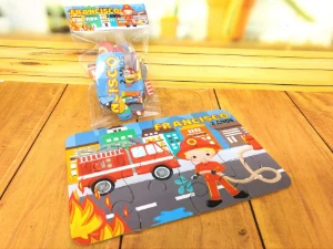 Quebra-cabeça Bombeiro 19 x 13 cm - Artesanato e Personalizados