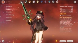 AR47 - Hutão, Venti, Childe C1 e Qiqi + Jade Primordial - Genshin Impact
