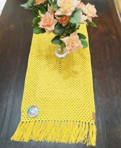 Trilho de Mesa Curto em Crochê - Artesanato e Personalizados