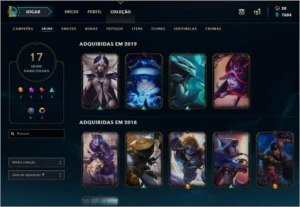 CONTA DIAMANTE 3, COM E-MAIL ORIGINAL, SKINS E REEMBOLSOS - League of Legends LOL