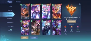 Conta de Mobile legends com 7 skins legends