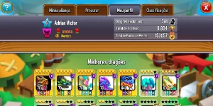 Conta Dragon City Mobile