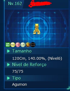 Conta LADMO Omega lvl160 Tamer - Digimon Masters Online