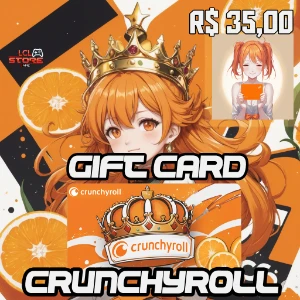 Gift Card KEY Crunchyroll 1 mês - Gift Cards