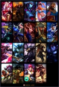 Conta Lol Gold V Flex- Bronze 1 Solo 19 Skins 51 Champs - League of Legends