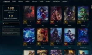 CONTA LOL, GOLD 3, 176 SKINS, TODOS OS CAMPEÕES - League of Legends