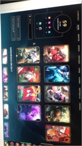 conta lol 59 skins, pra fazer md10, last season gold V - League of Legends