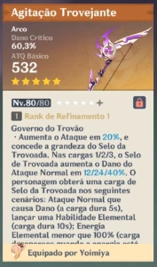 AR 48 - Yoimiya + Agitação Trovejante, Raiden, Hutao, etc. - Genshin Impact