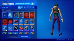 CONTA DE FORTNITE KIT CORINGA E PASSES