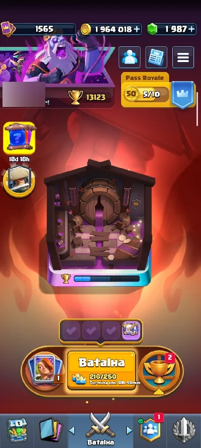 Conta Cr | 1.9 Milhão De Gold | Valor Negociável - Clash Royale