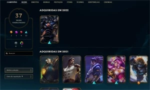 Conta lol barata com ótimas skins - League of Legends